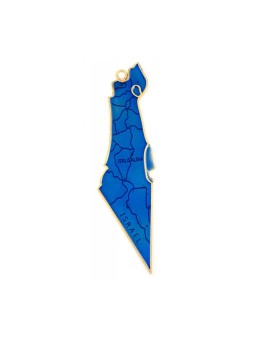 מפה דקורטיבית של ישראל תליית קיר אמייל ב... | קישוטים לבית